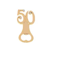 Golden Wedding Souvenirs Digital 50 Apribottiglie 50th Birthday Anniversary Regalo per gli ospiti GRATIS