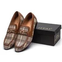 2021 homens particulares personalizados apontados negócio clássico sapato tendência britânica casual B27