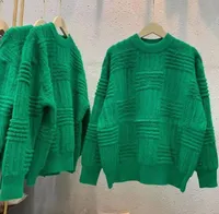 여성 스웨터 고품질 BV 느슨한 남자의 스웨터 라벨 패션 힙합 편지 긴 소매 탑