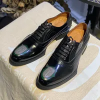 2022 Fashion Gentlemen Mens Oxfords tacco piatto tacco pieno cuoio grano uomo ufficio scarpe da lavoro formale business derby scarpa
