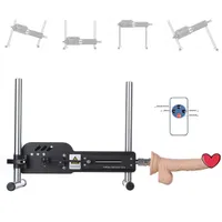 Akkajj Premium Sex Machine med snabb luftkontakt Automatisk stötande jävla maskiner för kvinnor och män