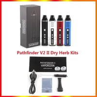 Pathfinder V2 II Dry Herb Herbal Vaporizer Kit 2200mAh Battery 200-428F Variable Temperature Control Electronic Cigarette Vapor Pen In stock Fasta34