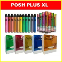 POSH Plus XL 일회용 Vape 장치 펜 1500puffs 650mAh 전원 배터리 미리 채워진 포드 증기 일회용 전자 담배