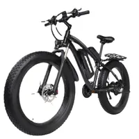 JOOMAR 1000W Electric Bike Fat Tire Ebike 26inch Top Aluminum Alloy Outdoor Beach Mountain Bike Snow Bicycle Cycling JM02S Plus