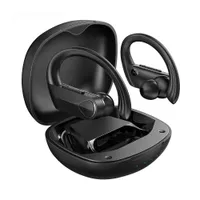 TWS Bluetooth Auricular Llama Solo Auriculares inalámbricos Deportes Ear Ear Hook Diseño con MIC 28HRS Playtime IPX7 Impermeable para correr