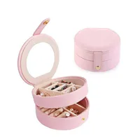 Est tragbare Juwelierschachtel -Reiseverpackungsorganisator Velvet Storage Make -up Case Cosmetic Bags Koffer