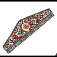 Bohemian retro etnisk stil turkos elastisk justerbar bälte dans midja kedja klänning tillbehör till kvinnor smycken gåva hfejw mage c teep6p