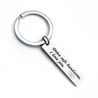 Drive safe I need you here with me keychain small birthday gift stainless steel key chain for boy friend GWE11361