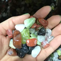 100g naturale colorato ghiaia al quarzo cristallo mini pietra rock chips guarigione campioni serbatoio decorazione della decorazione della casa