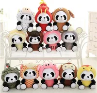 Carino Panda Peluche Peluche Animali Piecili Bambola 20cm 12 Modes Bambini Bambini Compleanno Regali creativi Giocattoli per bambini