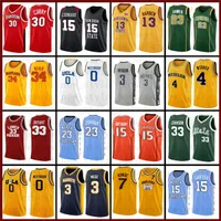 NCCA LeBron Bryant James Kevin Kyrie Durant Irving Harden Westbrook Texas longhorns Basketball Jersey Stephen Michael Curry Allen Trae Iverson college Jersey x26