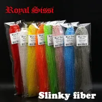 Entretenimiento Sports Fishing -Fishing se￱uelos Royal Sissi 8Colors Fibra Surtida Long Synthetic Kinky Hair /Slinky Fiber Fly Materials ...