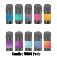 100% Originele Sunfire V500 Magic Vervangbare Pod Atomizer 2 ml Prefuled Vape Verticale Coil Cartridge 10 Kleuren voor Disposable Device Pen-kits