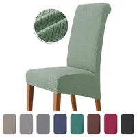 Chair Covers 1/2/4/6 PCs übergroße Abdeckung, Esszimmer, XL, Langrückenabdeckung Stretch Polar Fleece Slipcover