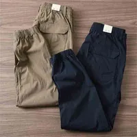 Pants Men Summer Outdoor casual overalls Trousers Mens Streetwear Joggers Cargo Slim-fit men Breathable light Hose A703002 210716