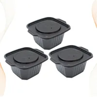 Ensembles de vaisselle 3 PCS Jetables Coffret de casserole de chauffage automatique Emballage Restaurant Fournitures d'usine pour Lucnh Bento