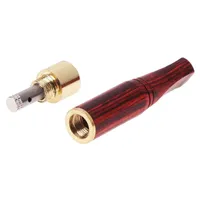 Smoking Pipes One Piece With Smoke Pipe Drill Bit Straight Filter Wooden Polished 6mm/8mm Cigarette Holder Accessories