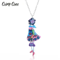 Colliers Cring Coco Pendentifs Chaîne en émail pour cadeau Vêtements pour femmes Accessoires Pendentif Collier Girls Bijoux Chaînes