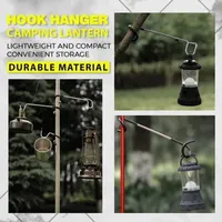 Hooks Rails 1 st Stainless Steel Pole Universal Camping Lantern Hangers Användbar Tree Branch
