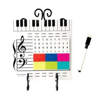 Window Stickers Dry Erase Magnetic Board White With Music Staff Lines Musical Note Writing Teaching Supplies Flexible And D