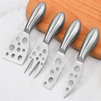 4 stycke dinnerware set ostar kniv ihålig handtag smör cutteres ostkräm knivar rostfritt stål cutter 20zs y2