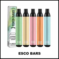 ESCO BARS Disposable E cigarettes 2500 Puffs Vape Pen 1000mAh Battery Pod Device Kit 6ml 5% Pre-filled Mesh Coil Pods Vaporizers cake escobar lux air bar flow cuvie plus