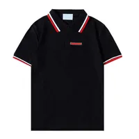 Lüks Casual Mens T Gömlek Nefes Giyim Tasarımcısı Kısa Kollu T-shirt 100% Pamuk Yüksek Kalite Toptan Siyah ve Beyaz Boyut S ~ 2XL
