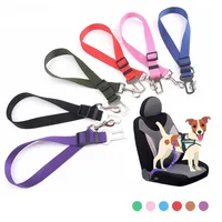 Pet Dog Collars Leashes Car Seat Belts 70 * 2.5 cm Imbracatura del veicolo Cucciolo regolabile Leader Leader Clip Dog Forniture Sicurezza Dropshipping Animali domestici Prodotti