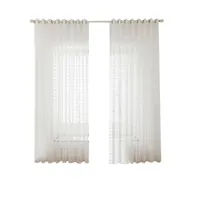 Cortina cortinas 2 painel branco pura janela voile com top top moderna cortinas de tule para sala de estar o quarto da cozinha