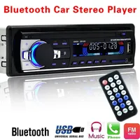 Car Stereo Radio Kit 60Wx4 Output Bluetooth FM MP3 Stereo-Radio Receiver Aux with USB SD and Remote Control L-JSD-520
