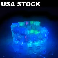 Party Decoration Flash Ice Cube, активированный водой мигает светодиодный свет, положенный в водный напиток, мигает автоматически для Partys Wedding Bars США