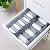 Storage Drawers Foldable Mesh Underwear Bra Box Home Organizer For Socks Underpants Lingerie Compartments Divider