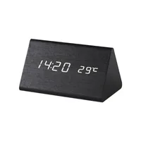 Andere Uhren Zubehör LED Digitaluhr Holz Silent Alarm Großhandel Produkt Kreative Dual Display Electronic
