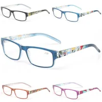 Солнцезащитные очки Очки для чтения 5 Упаковка Красивый узор Напечатанные очки для женщин Весенний шарнир Маленькая рамка