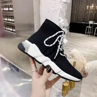 2022 Pairs Hız Kadın Örme Çorap Ayakkabı Erkekler TUP Taban Rahat Sneakers Üst Tasarımcı Adam Kadın Koşucular Eğitmenler Ayakkabı Luxurys Marka Çiftler Sneaker Büyük Boy 35-46