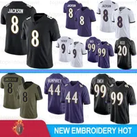 99 Odafe Oweh 8 Lamar Jackson 6 Patrick Queen Homme Football Jersey 5 Marquise Brown 44 Humphrey 9 Justin Tucker Ed Reed Mark Andrews S-XXXL Stock