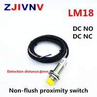 Interruptor de sensor de proximidad del tipo de proximidad del tipo de control de la casa inteligente M18 DC NO / NC 2 cables IP67 Distancia de detección 8mm