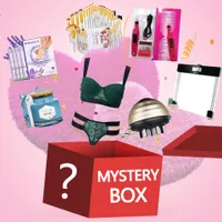 USA stock mystery box blind box for lady and girl including feet mask, make up brush weight scale candle sexy underwear