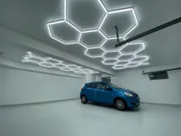 Arbetsljus Anpassad Hexagon Lights för Car Studio Detailing Workshop Lamp