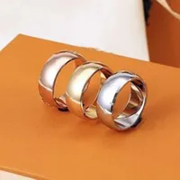 High quality designer stainless steel Band Rings fashion jewelry men's casual vintage ring ladies gift