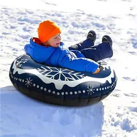 new 120cm diameter floating snowboard ski ring with handle inflatable durable outdoor children adult snow tube ski equipment snowa52