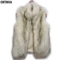 Donne Faux Fur gilet CasaCos Femininos De Pele Inverno Spring Coat Blasher Feminino Fashion Outwear Freeship 210527