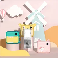 Цифровые камеры Симпатичные Детские Камеры Мгновенное мини-видео для детей PO Print Toys Девочек мальчиков на день рождения подарки