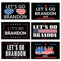 2024 Andiamo Brandon Trump Bandiera elezione Bandiera presidenziale bandierina doppio flag 150 * 90 cm EE WHT0228