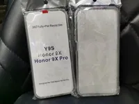 360 градусов жесткого ПК + Мягкие чехлы TPU для Huawei Y9s Honor 9x Mate 40 Pro Plus P Smart 2021 Xiaomi Mi 11 Samsung S21 Полное покрытие для тела Двусторонняя 2in1 Прозрачный сотовый телефон