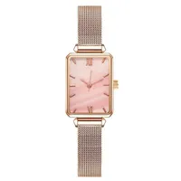 Donne orologi cuoio da 24 mm in pelle Tessuto rotondo Casual Wristwatch per orologi impermeabili al quarzo donna orologio orologio regali