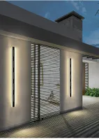 Outdoor Wall Lampy Wodoodporna Lampa LED Long Light IP65 Exterior Garden Villa Porch Sconce Light 110 V 220 V Oprawa