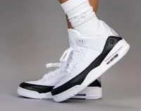 تصميم الشظية X Jumpman 3 Retros White Black-White Basketball Shoe Outdoor Sneakers Resports مع ملحقات الصندوق الأصلية