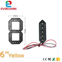 Segment Gelbe Farbe LED Anzahl Modul 6 Zoll Outdoor Gas Preis Anzeige Zeichen Module