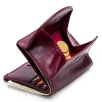 Plånböcker design mode huvud äkta läder män plånbok kvinnors lyx handväska trend Små kortväska holografisk designer högkvalitativ